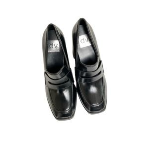 Dolce Vita Flora Loafer Style Block Heel Shors Size 6.5 Black